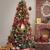 Inflatable Christmas Ball Bell Gaint Ornament with Red Bowknot PVC
