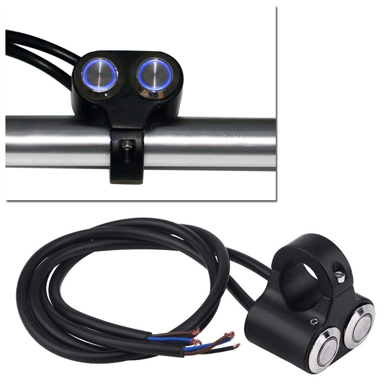 22mm Motorcycle Handlebar Switch 7/8 Inch Thianium Alloy Universal Waterproof