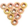 Levemolo 10pcs Lawn Mower Blade Nut Durable Reverse Thread Design