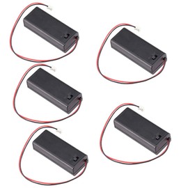 Ferwooh - Juego de 5 carcasas para pilas AAA de 3 V, interruptor de encendido/apagado, conector PH2.0 JST macho para BBC Microbit Microbit