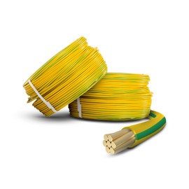 Primes DIY Single Core Conduit Cable 2.5mm Copper Wire Insulated PVC, Stranded Flexible Coil 6491X Electrical Wire, BASEC Approved – Yellow/Green Supplementary Earth(15 Meter), Home Improvement