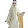 khalat khalat Abaya Muslim Dress Women Satin Prayer Dress Batwing