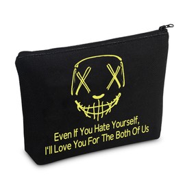 CMNIM God Fury Merchandise Legacy of Gods Makeup Bag for Romance Book Lover Gift Rina Books Cosmetic Bag Bookish Gifts (Hate Yourself MB)
