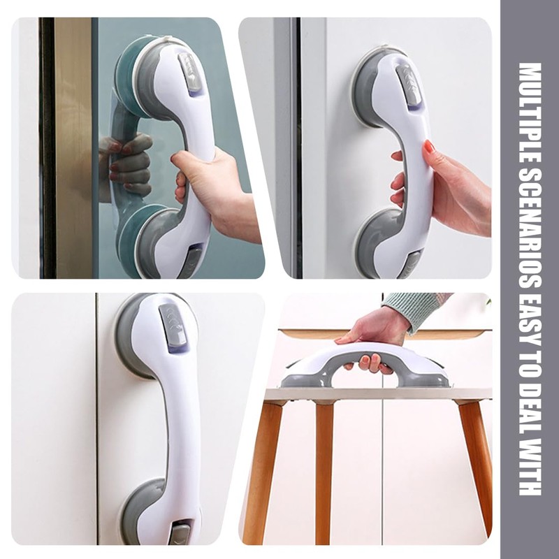 Grab Bars for Seniors, Pack of 2 Shower Handles, No