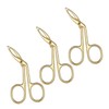 BIUDECO 3pcs Professional Eyebrow Tweezers Comfortable Grip Stainless Steel Kit