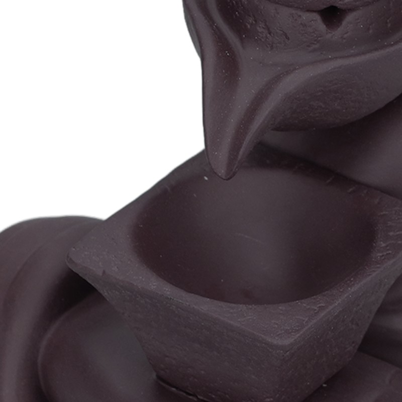 Backflow Incense Burner Smoke Waterfall Ceramic Incense Holder Aroma Burner