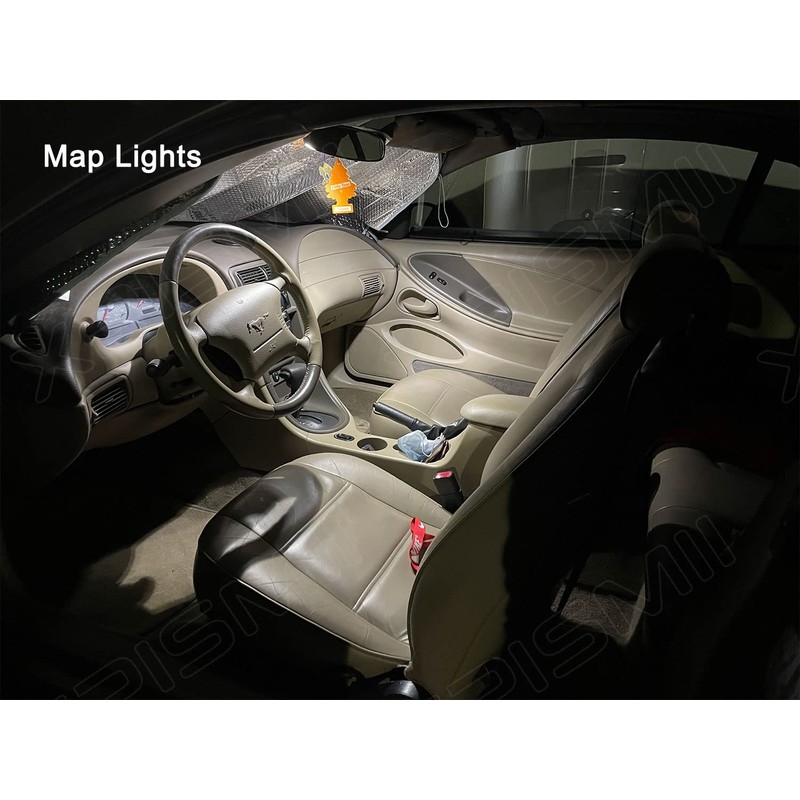 Xpismii 5 Piece 6000K White Interior LED Light Kit Package