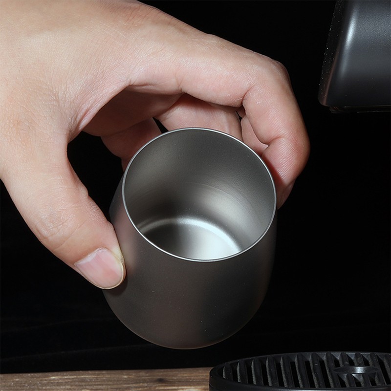 120ml Ultralight Titanium Double Wall Insulated Water Cup Tea Cup