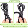 1/2in x 50ft Hook and Loop Roll Black Straps Ties
