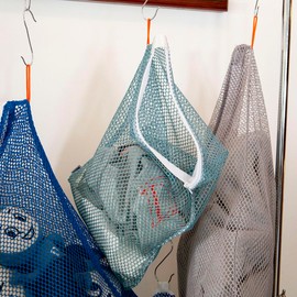 Dulton Laundry Mesh Bag L Gray Green Fresh Packing and Washing Laundry Net Travel Pouch Travel Case 42cm x 60cm Light Blue RN-0638L/GG