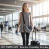 2 Pack Stuffable Travel Neck Pillow – Adjustable, Velvet Stuffable
