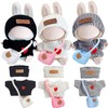 3 Sets Knit Doll Clothes Outfits Accessories Set for 17cm