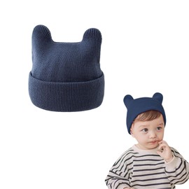 Umeloeo Baby Hat, Baby Hat with Ears, Bear Cap, Knit Hat, Baby Hat, Kids Hat, Gentle Head, Spring, Autumn, Winter, Cold Protection, Windproof, For Girls, Boys, Baby Shower, Baby Shower, Protect Your