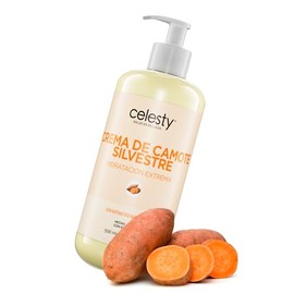 CELESTY | Crema de Camote Silvestre 500g | Equilibrio Hormonal Natural para Menopausia - Vitaminas para Mujer - Rico en Fitoestrógenos, Aceite de Coco y más | Hidratación Profunda Piel Radiante