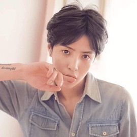 NICEHAIR 100% Human Hair Full Wig, Men's Wig, Short, Short Hair, Fashion, Fluffy, Natural, Harajuku, With Net, Breathable, With Net (Dark Brown) Free