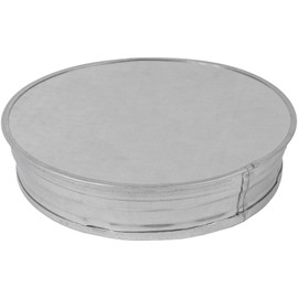 Repa Market Metal T Cap - 150mm - Round Vent Cover - Galvanized Steel - Indoor & Outdoor Pipe Cover - Dryer Vent Cover - Dryer Duct End Cap - Metal End Cap