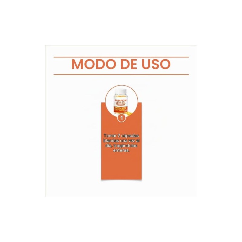 Aceite de semilla de calabaza 3000 mg, para apoyo diario