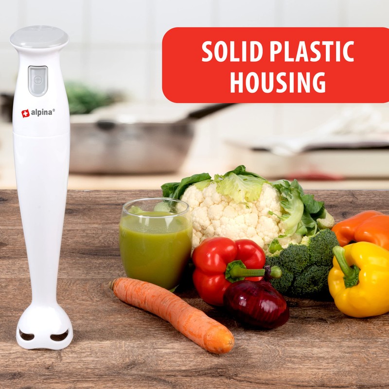 alpina Hand Blender - Purée Stick - for Soups and