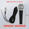 Pyle - Micrófono vocal dinámico profesional, micrófono de mano unidireccional