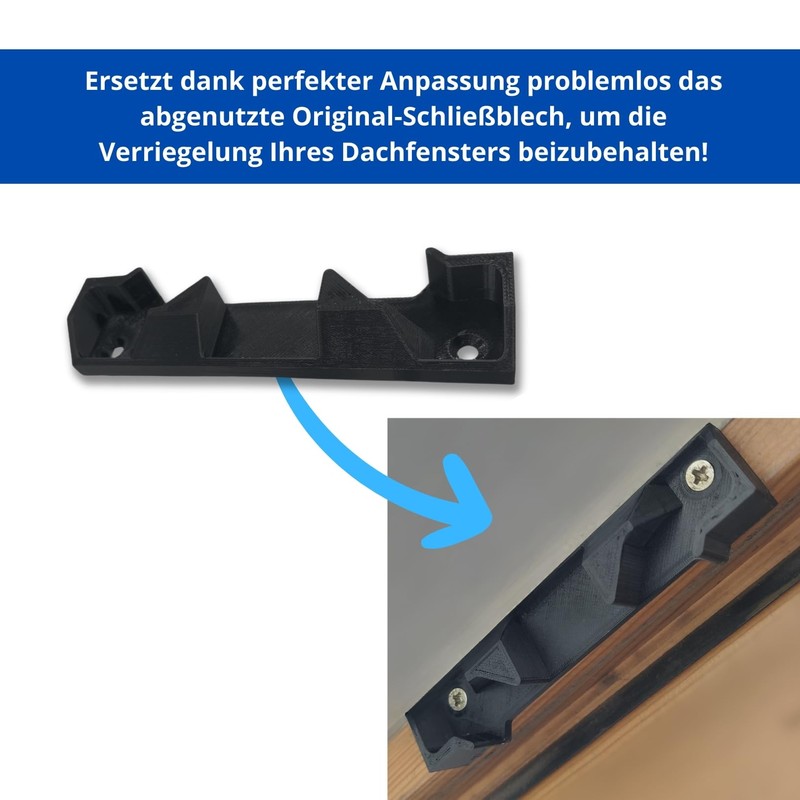 Strike Plate Compatible with Velux Version VES, V21 – Replacement