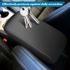 AOMSAZTO Armrest Covers for 2017-2020 Ford Fusion Black Leather