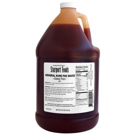 Starport Foods General Kung Pao Sauce - Gluten Free, Vegetarian,1 gallon, NET WT 9 LB 5 OZ (4.22kg)