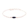 Sapphire Dainty Bracelet in 14k Rose Gold Fill
