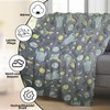BNREDA Children's Cuddly Blanket, Luminous 130 x 150 cm, Rocket