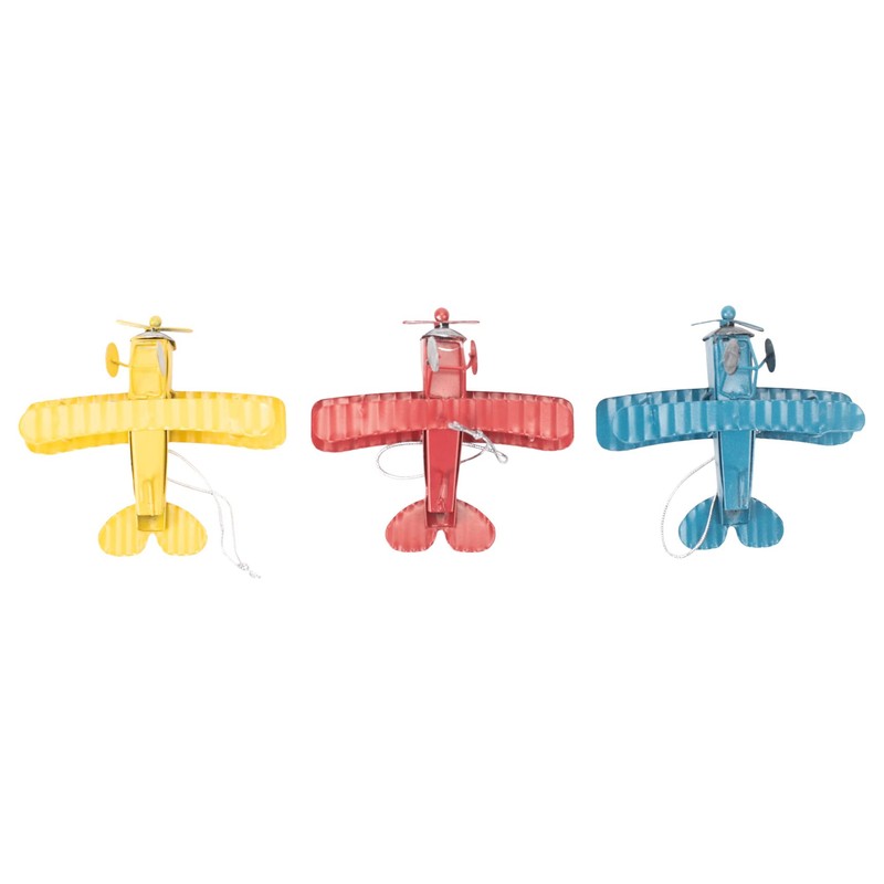 Kurt S. Eagle Vintage Aircraft Yellow Blue Red 4 Inch