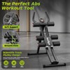 BODY RHYTHM Dual-Track Ab Machine with 4 Adjustable Heights, Foldable