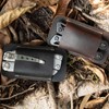 Topstache Knife Sheath, Handmade Knife Holster, Horizontal Carry Leather Sheath