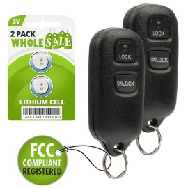 Wholesale-24-7 2 Replacement For 2007 2008 Toyota FJ Cruiser Key Fob Remote