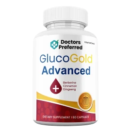 Gluco Gold Advanced Capsules, Max Strength GlucoGold Supplement (3 Pack)