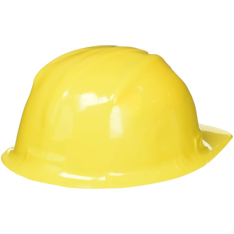 Rhode Island Novelty Child Size Plastic Yellow Construction Hat, 12