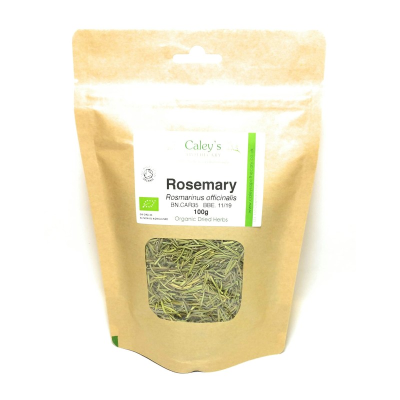 Organic Rosemary Dried Herb (Rosmarinus officinalis) (100g)