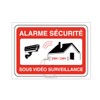 Aua Signaletique - Panneau Alarme Sécurité sous Vidéo Surveillance 24H/24