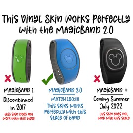 Ultra Sparkle Glitter Magic Band Skin Vinyl Decal Wraps *No Flake Compatible with MagicBand 2 (Ultra Sparkle Silver)