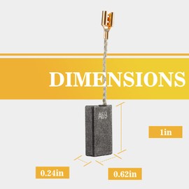 4 Pack 1617014126 Carbon Brushes Compatible with Bosch 11316EVS 11317EVS 11311EVS 11223EVS,Bosch Motor Carbon Brush Replacement Part.
