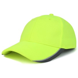 Trendy Apparel Shop High Visibility Performance Safeguard Reflective Ball Cap - Safety Green