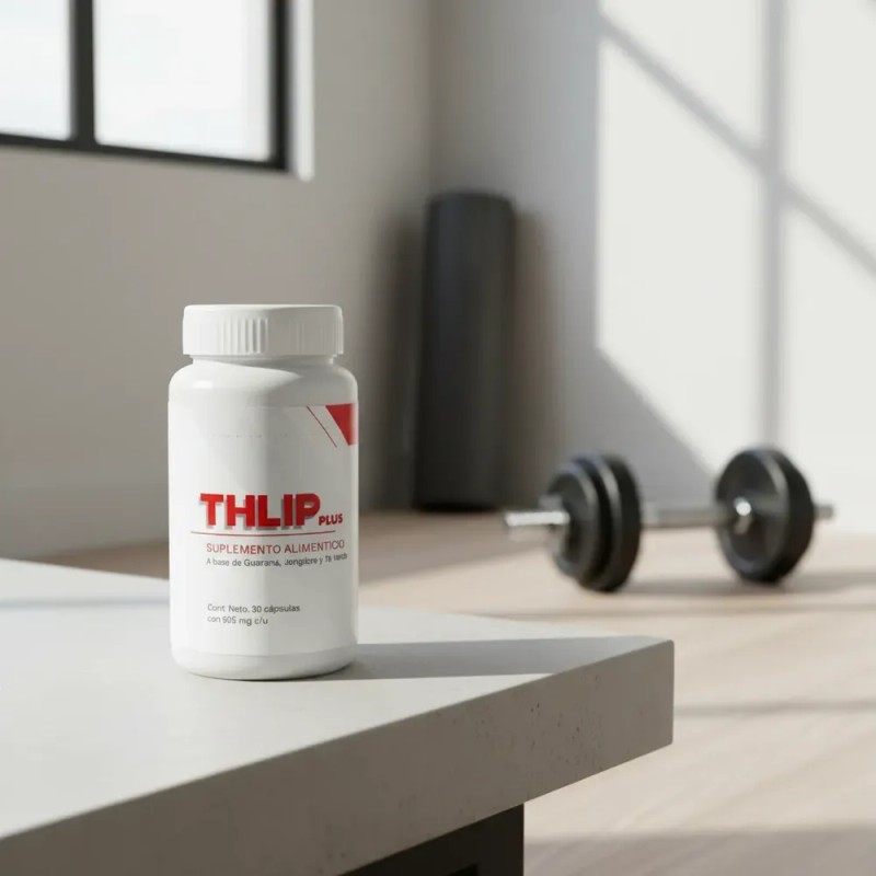 Thlip Plus 30 Cápsulas Con Guaraná, Jengibre Y Té Verde