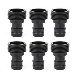Topways 3/4 Inch Hose Connectors, 6 x Thread Water Tap Hose Adapter 3/4 Inch Male Hose Pipe Connector Adapter for Irrigation Devices with Internal Thread 26.5mm (G3/4")