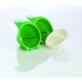 Farberware Professional Spiraletti Set of 2 Handheld Vegetable Spiralizers, Ribbon and Julienne, Green