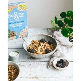Bio&Me Low Sugar Gut Loving Granola 360g (1) Healthy Breakfast Vegan Friendly High Fibre Natural Ingredients 360 g (Pack of 1)