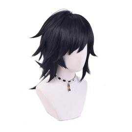 SUNXXCOS Demon Slayer Cosplay Wig, Hudie Shinobu, Halloween Party, Culture Festival, Christmas, Halloween Costume (Tomica Yoshiyagi Wig)