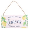 GSM Brands When Life Gives You Lemons Wood Plank Hanging
