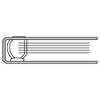 Lihit Lab G2280-6 Ring File, 2 Holes, D-Type, A4S, Yellow-Green