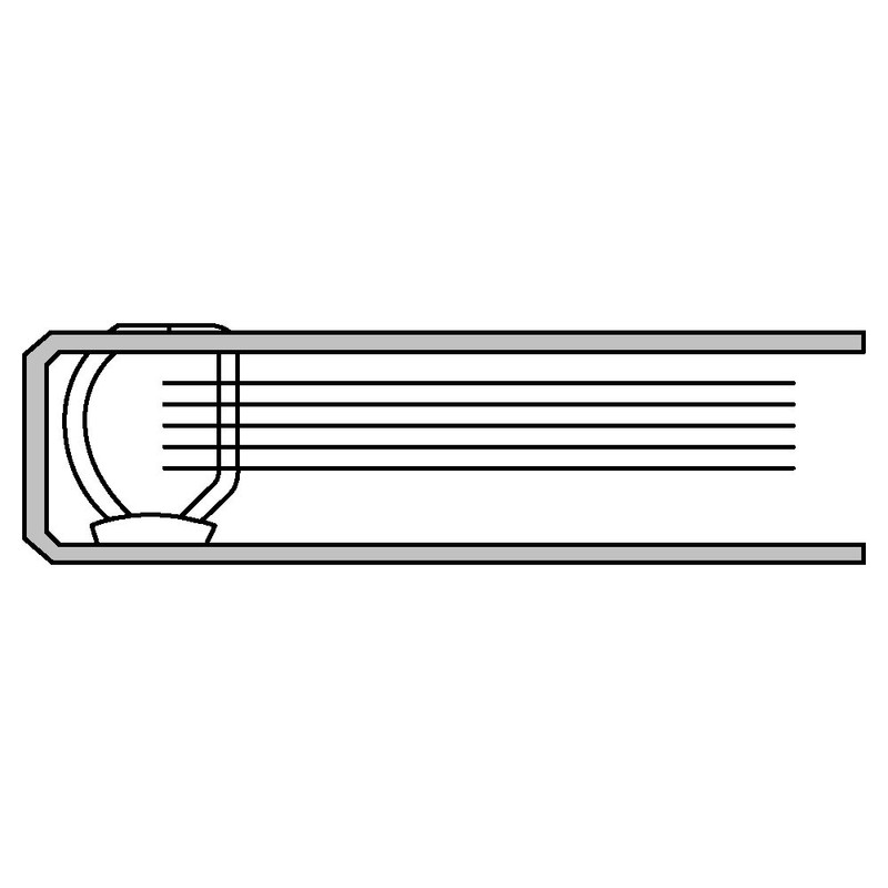 Lihit Lab G2280-6 Ring File, 2 Holes, D-Type, A4S, Yellow-Green