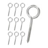 PATIKIL 10pcs M6x80mm Eye Screw 304 Stainless Steel Eye Screw