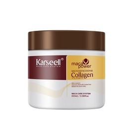 Karseell Collagen Hair Treatment Deep Repair Conditioning Argan Oil Collagen Hair Mask Essence for Dry Damaged Hair All Hair Types 3.38floz 100ml