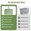 Vivikivi Collapsible Storage Crate, Foldable Plastic Basket with Lid and